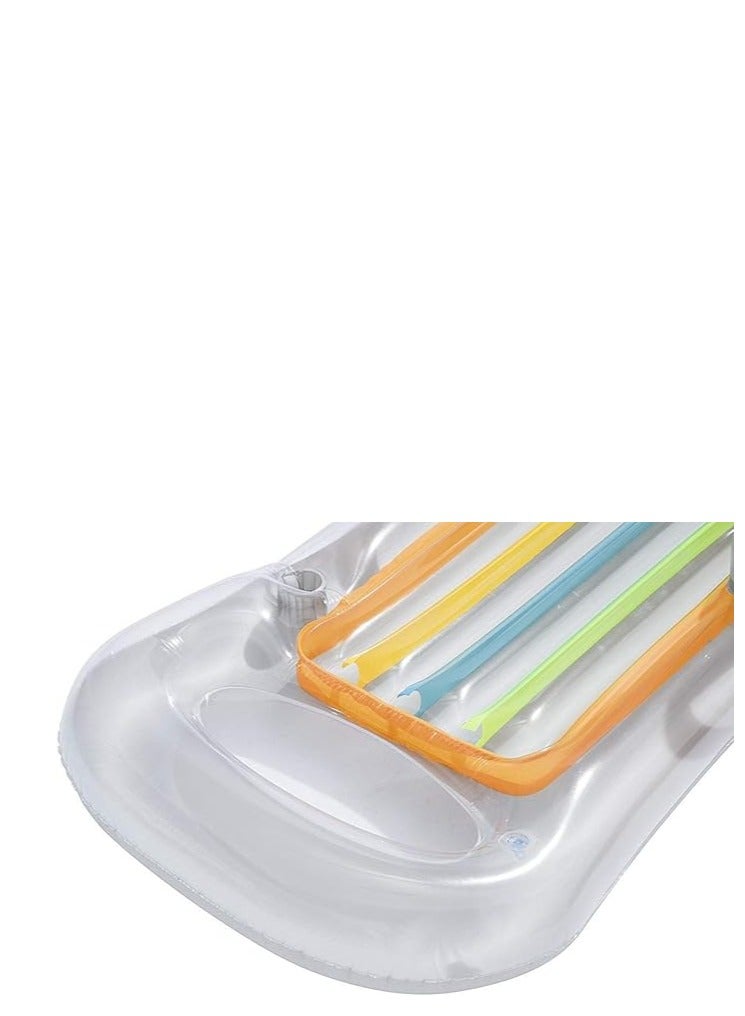 Bestway Designer Fashion Inflatable Pool Lounger – Stylish Beach Lilo Blow-Up Bed for Relaxing in Pool, Beach, or Lake - Image 2