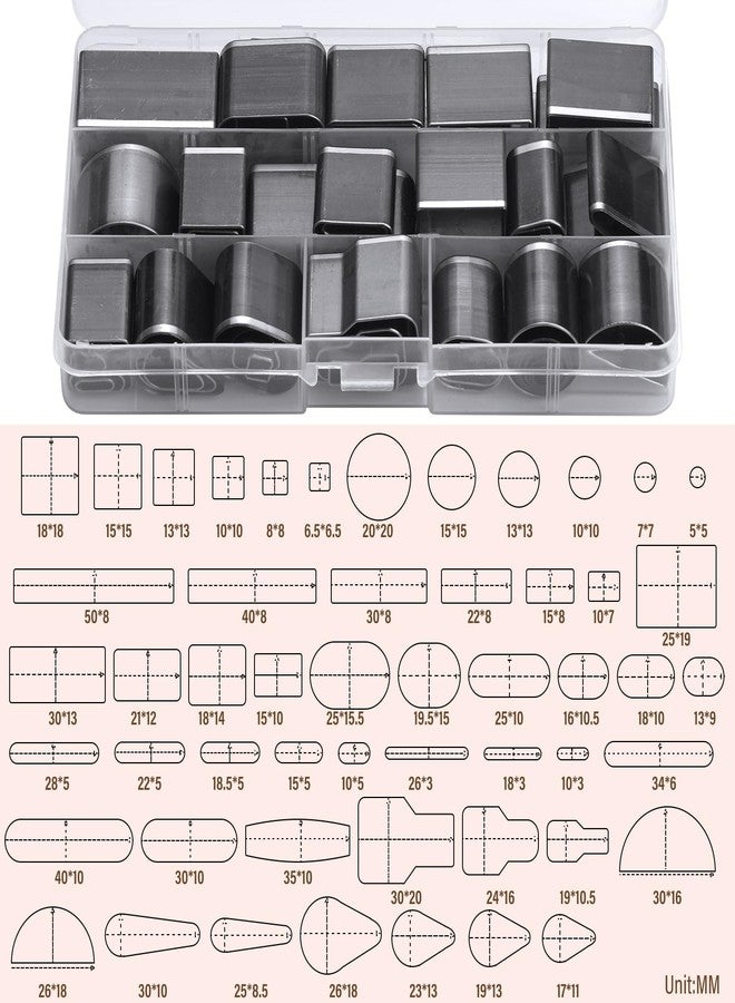 Yizzvb 52 Shape Style Leather Hole Punch Tool for Belts, Multiple Shapes Hollow Punch Cutter Tool, Leather Punch Tool Set Hole Punch Cutter for Handmade DIY Crafts - Image 2