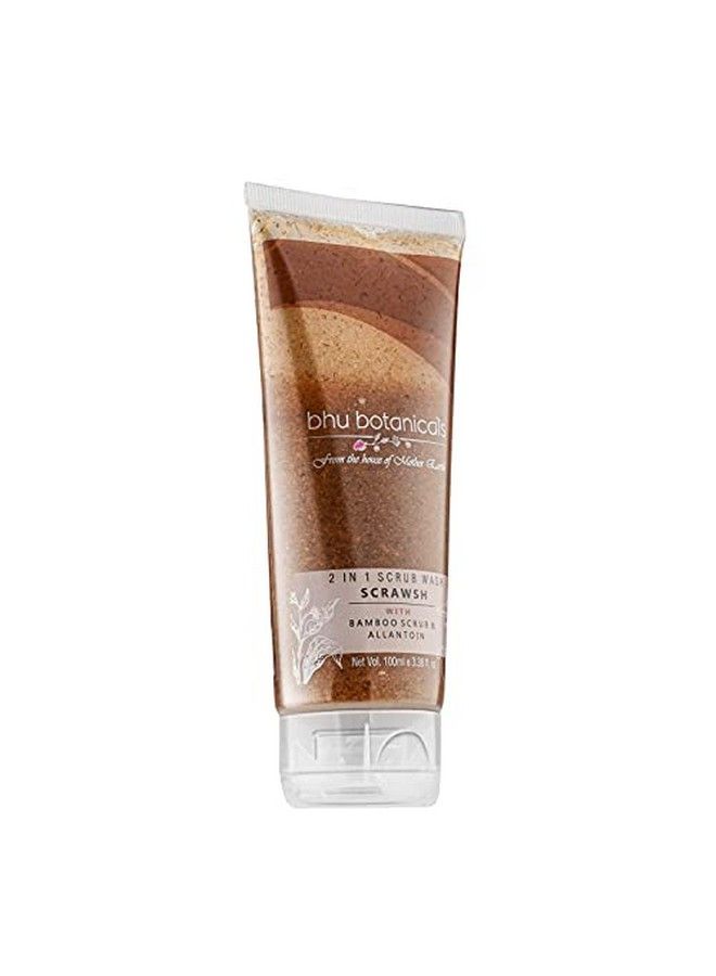 bhu botanicals Scrawsh 2 In 1 Scrub Face Wash ; Exfoliating Face Wash For Men/Women; Suitable For Oily Normal And Dry Skin - Image 1