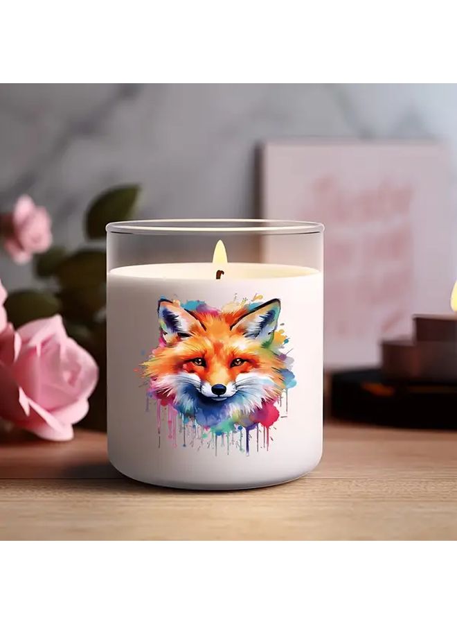 Watercolor Animal UV DTF Transfer Decals 8pcs Waterproof Scratch Resistant PVC Stickers - Image 4