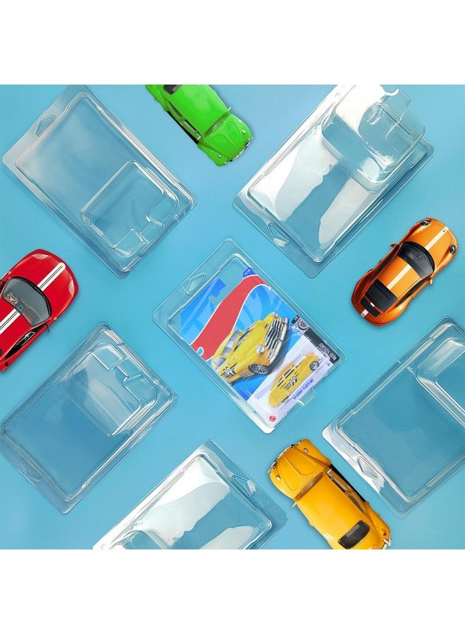 Hlimior 48 Pcs Clear Protector Cases Model Car Clamshell Cases Display Case Clear Protective Packs Car Blister Pack Covers Compatible With Hot-Wheels For Storage, 7.5 X 5 X 2 Inch - Image 4