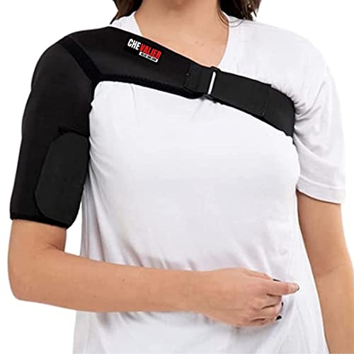 CHEVALIER Shoulder Sling Support Brace Shoulder Pain Relief for Men and Women, Black, Left/Right - Image 1