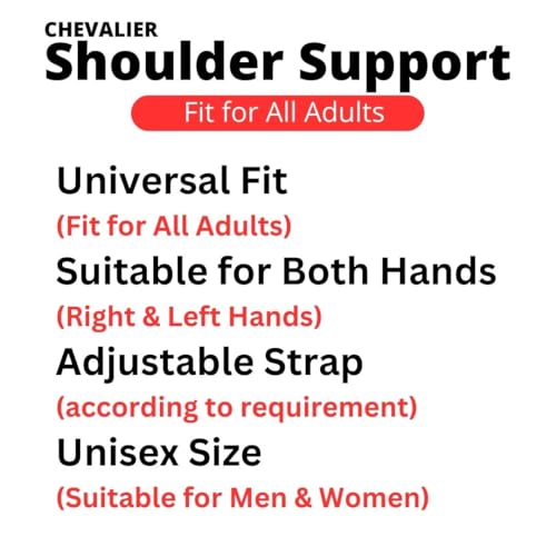 CHEVALIER Shoulder Sling Support Brace Shoulder Pain Relief for Men and Women, Black, Left/Right - Image 4