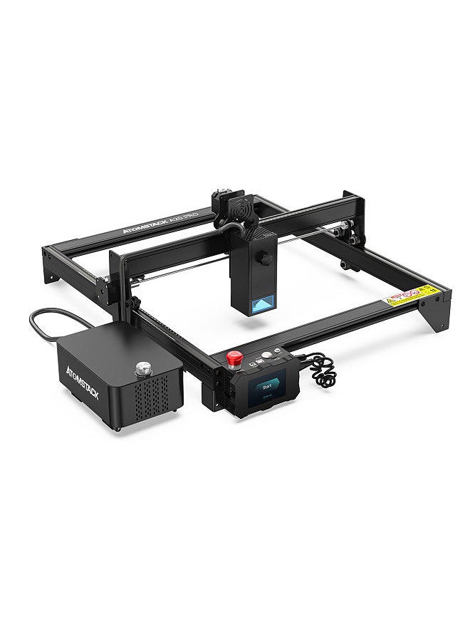 ATOMSTACK - ATOMSTACK A20 Pro Laser Engraving Cutting Machine 20W Laser Power 400x400mm Engraving Area Fixed-Focus Ultra-thin Laser High-Energy Support 12-15mm Solid Wood Board Cutting - Image 1