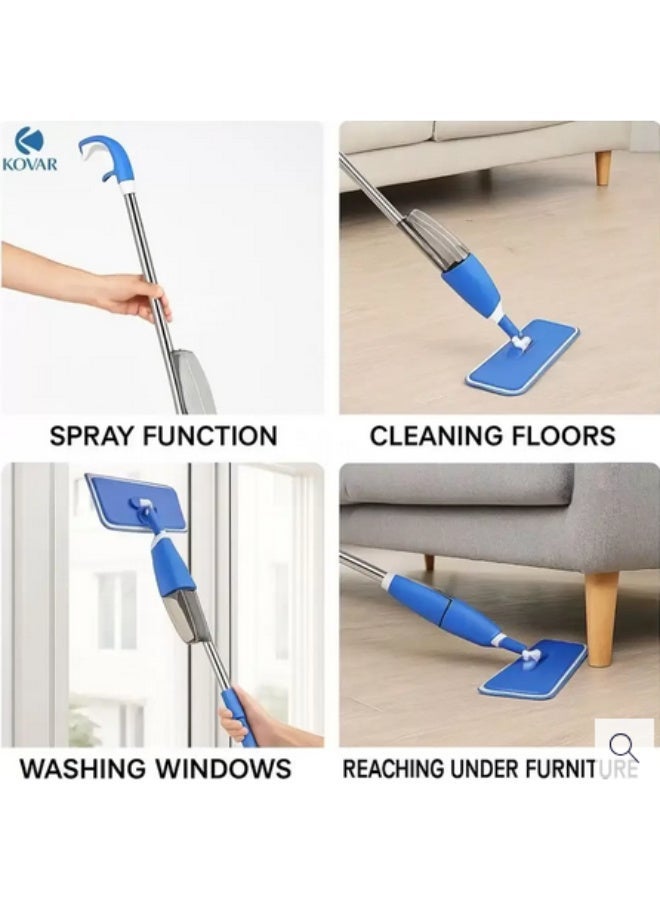kovar ممسحة أرضية كوفار سهلة التنظيف برذاذ مع مقبض طويل أزرق - 38 سم - Image 2