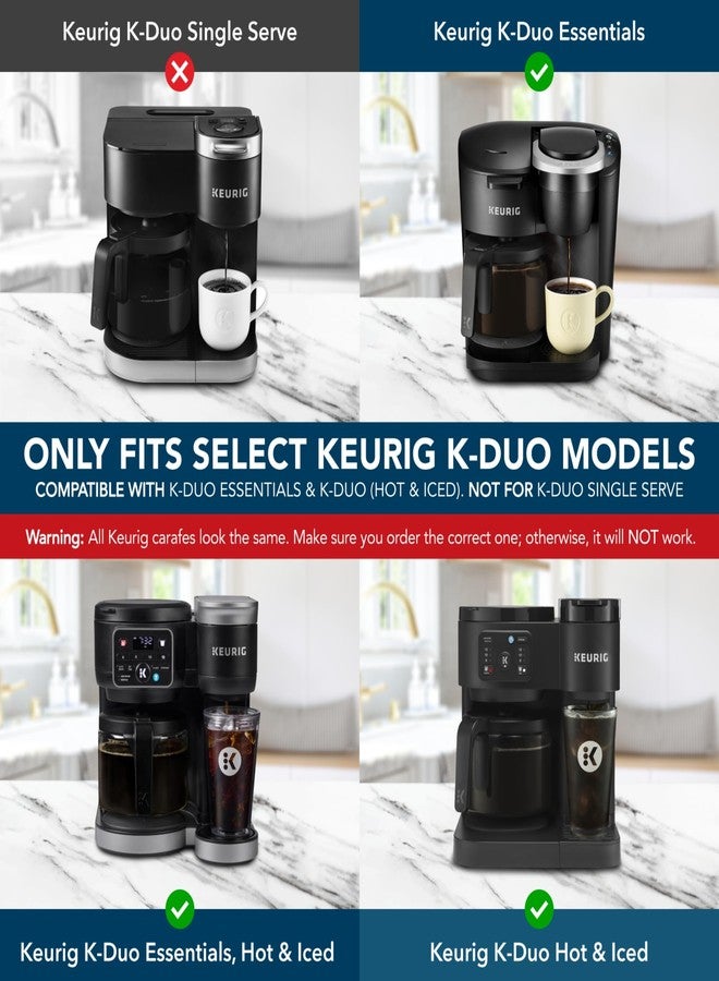 COSPARX 12-Cup Coffee Carafe Compatible with Keurig K-Duo Essentials, K-Duo Hot & Iced (Essentials & Non-Essentials) - Will Not Fit K-Duo Single Serve - Image 2