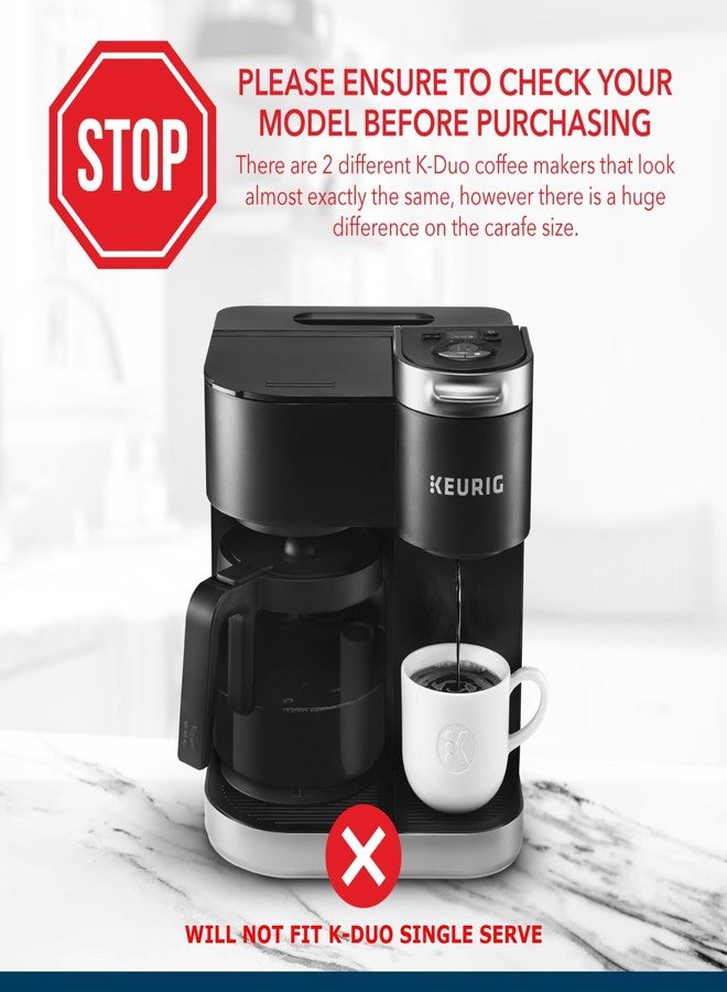 COSPARX 12-Cup Coffee Carafe Compatible with Keurig K-Duo Essentials, K-Duo Hot & Iced (Essentials & Non-Essentials) - Will Not Fit K-Duo Single Serve - Image 3