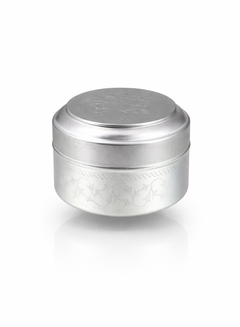 Ayda صناديق تخزين دائرية مكونة من 4 قطع للفواكه المجففة الحلوة، البخور، مجوهرات، سيلفر 50 مل - Image 2