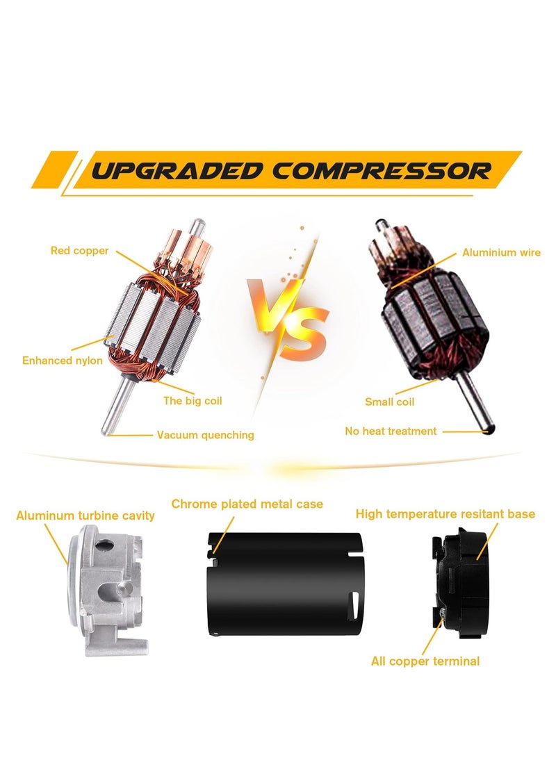 Zikra 12V Air Horn Kit Super Loud Train Horn for Truck  Air Horn Dual Truck Horn with Compressor for 12V Vehicles Trucks Pickup Trains Cars Boats (Dual black) - Image 4