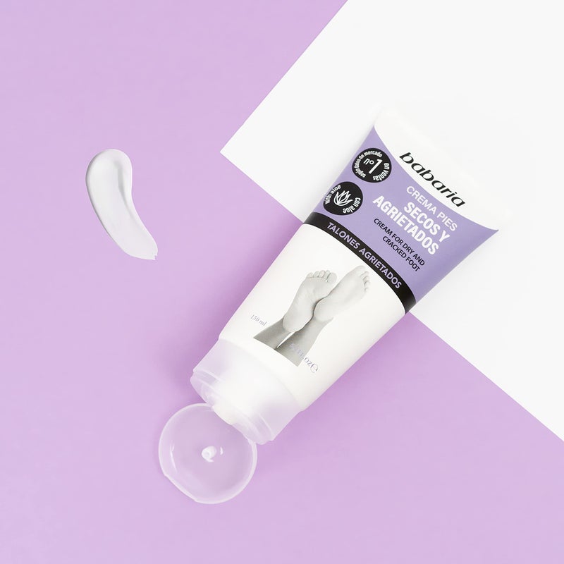 Babaria Dry Feet Cream - Absorbs Quickly to Instantly Soothe and Smooth - Deepest Hydrating Effect - Infused with Aloe Vera, Sweet Almond, and Shea Butter - Suitable for All Skin Types - 5.1 oz - Image 5