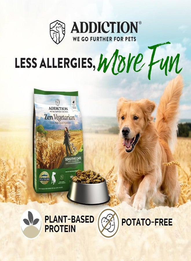 Addiction Zen Vegetarian Dry Dog Food - Plant-Based Protein for Dogs with Meat Allergies & Sensitive Skin - Vegetarian Dog Food for All Life Stages - Made in New Zealand 4lb - Image 2