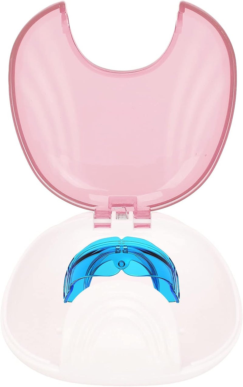 klarako Retainer Case, Durable Orthodontic Retainer Case Tooth Denture Container Portable Denture Storage Box, Dentures Dental Box Denture Cup Dental Care(pink) - Image 1