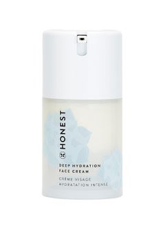 Honest Beauty Deep Hydration Face Cream for All Skin Types | Supports Natural Moisture Barrier | Shea Butter + Baobab Seed Oil | EWG Verified + Cruelty Free | 1.7 fl oz
