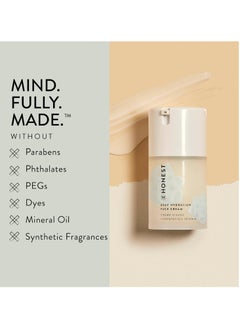 Honest Honest Beauty Deep Hydration Face Cream for All Skin Types | Supports Natural Moisture Barrier | Shea Butter + Baobab Seed Oil | EWG Verified + Cruelty Free | 1.7 fl oz  - Image 2