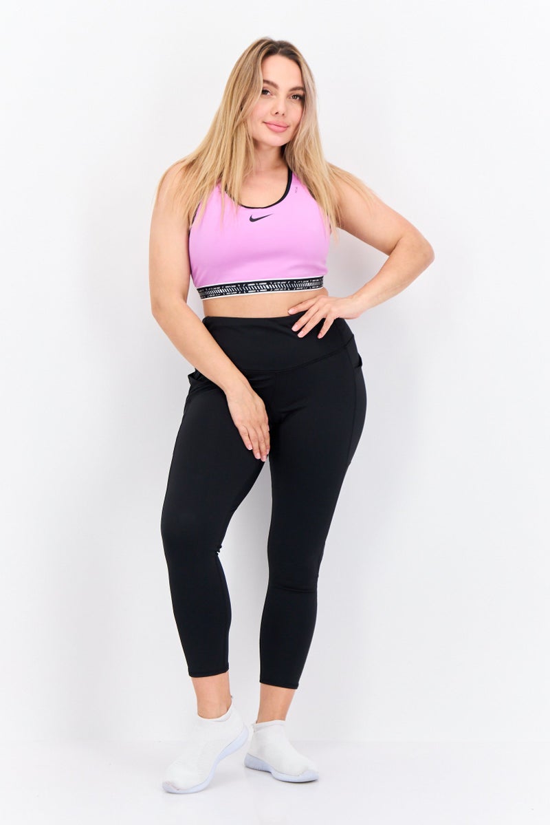 Nike Women Non Padded Brand Logo Training Sports Bra, Purple - Image 2