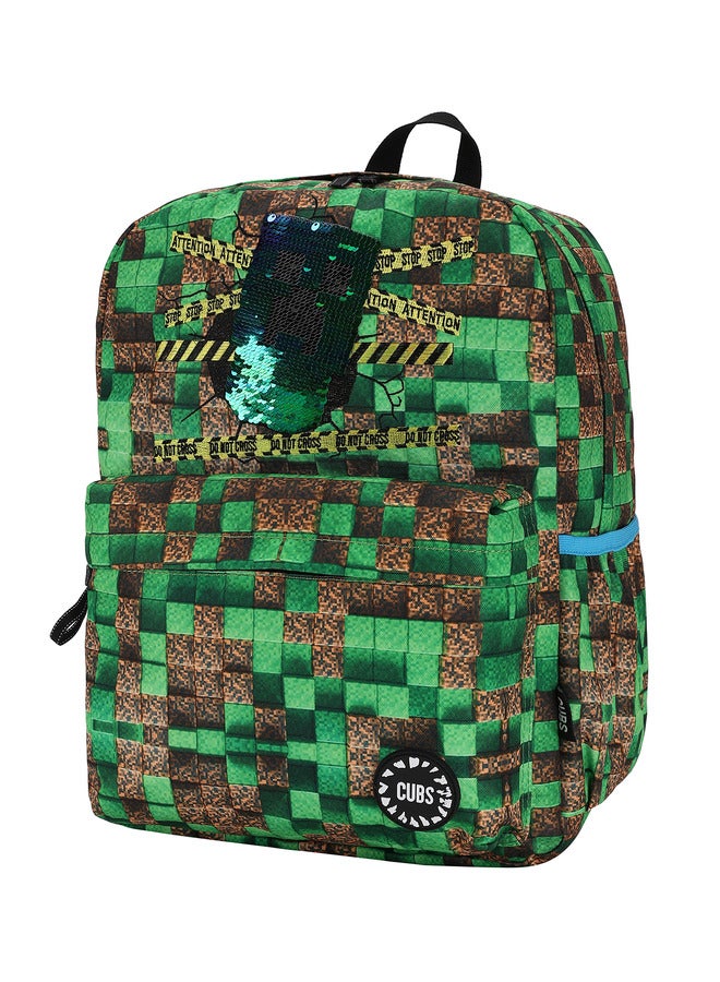 CUBS Printed Waterproof Kids 28L Backpack With Zip Closure Ideal For 6-12 Years Age Group Compatible With 15 Inch Laptop - Image 2