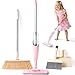 Yeeammk Kids Cleaning Toy SetPink Mini Spray Mop Montessori Toys Pretend Play Cleaning Tool for Toddlers with Spray Mop Kids Broom Dustpan Set Cleaning Toys Gift for Toddlers Girls Boys Age 3 - Image 2