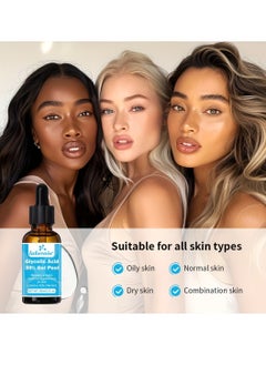 lakerain Glycolic Acid 30% Gel Peel Lactic Acid Aloe Vera Facial Serum Face Peel for Acne Scars Collagen Boost Wrinkles Fine Lines Glycolic Acid Toner Skin Moisturizing Oil 30ml  - Image 2