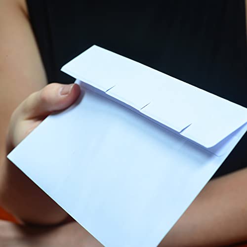 Quality Park #8 5/8 Double-Window Security Envelopes, Self-Sealing, Tamper Evident, For Checks, Payroll, 24 lb White Wove, 3-5/8 x 8-5/8 Inches, 500/Box (QUA67539) - Image 2