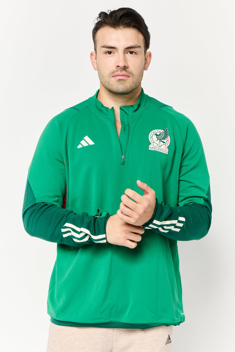 Adidas Men Sportswear Fit Mexico Tiro 23 Football Half Zip Sweatshirt, Multicolor  - Image 1