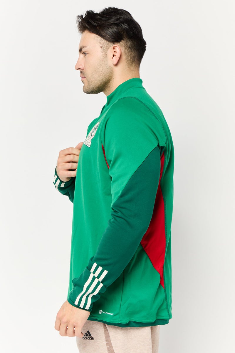 Adidas Men Sportswear Fit Mexico Tiro 23 Football Half Zip Sweatshirt, Multicolor  - Image 3