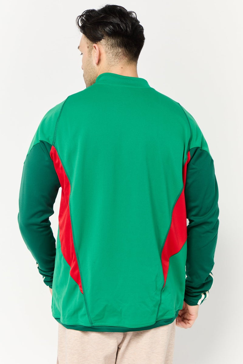 Adidas Men Sportswear Fit Mexico Tiro 23 Football Half Zip Sweatshirt, Multicolor  - Image 4