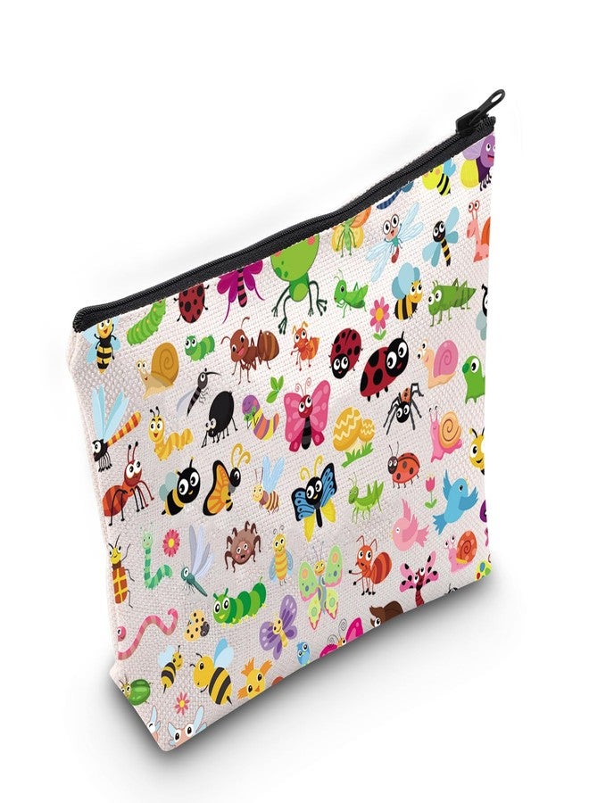 ليفلو حقيبة مكياج LEVLO بتصميم مستوحى من الحشرات، هدية مثالية لمحبي الحشرات، حقيبة سفر بتصميم الفراشات والخنافس (حشرات) - Image 1