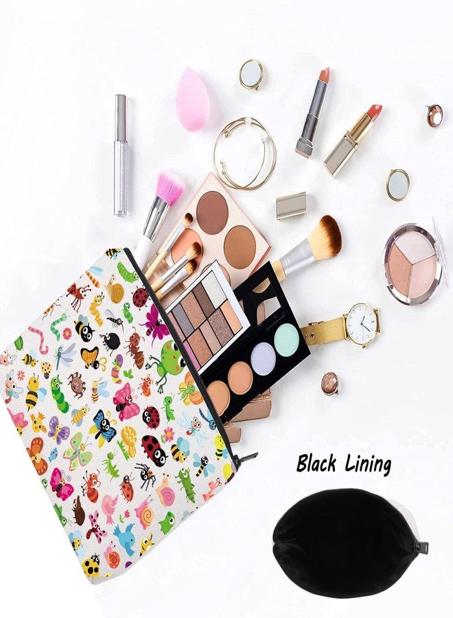 ليفلو حقيبة مكياج LEVLO بتصميم مستوحى من الحشرات، هدية مثالية لمحبي الحشرات، حقيبة سفر بتصميم الفراشات والخنافس (حشرات) - Image 3