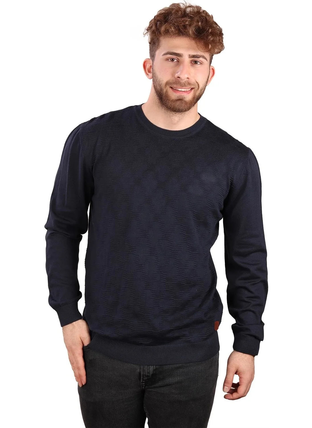 الكسندر جاردي Crew Neck Patterned Sweater (E20-511402)