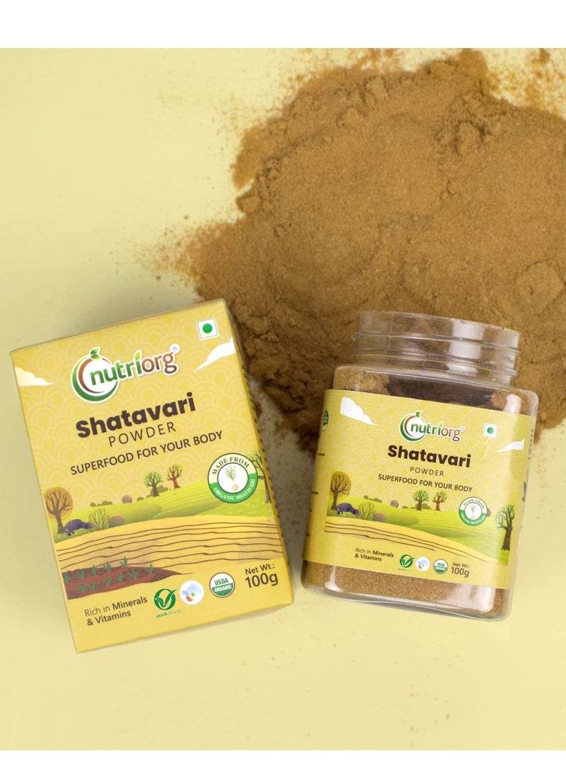 nutriorg Certified Organic Shatavari Powder 100g  - Image 1