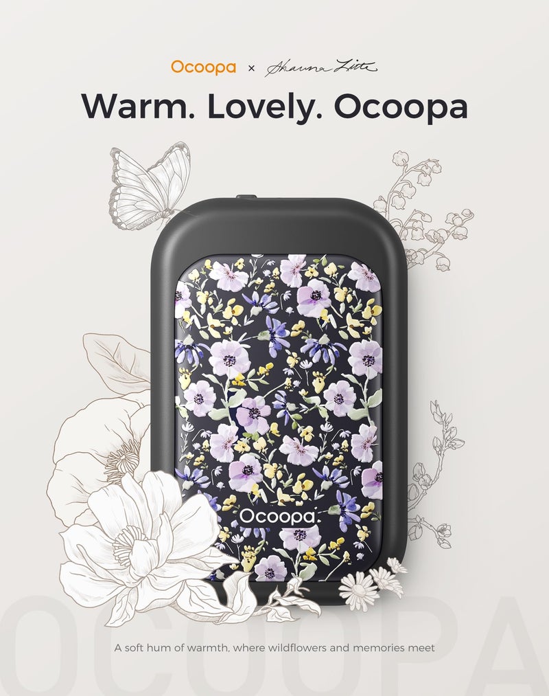 OCOOPA Magnetic Rechargeable Hand Warmers 2 Pack, Card-Style Electric AI Hand Warmers 5000mAh, Pocket Portable Hands Heater, UL Certified, for Men Women, Hunting Essentials, UT4 Young - Image 2