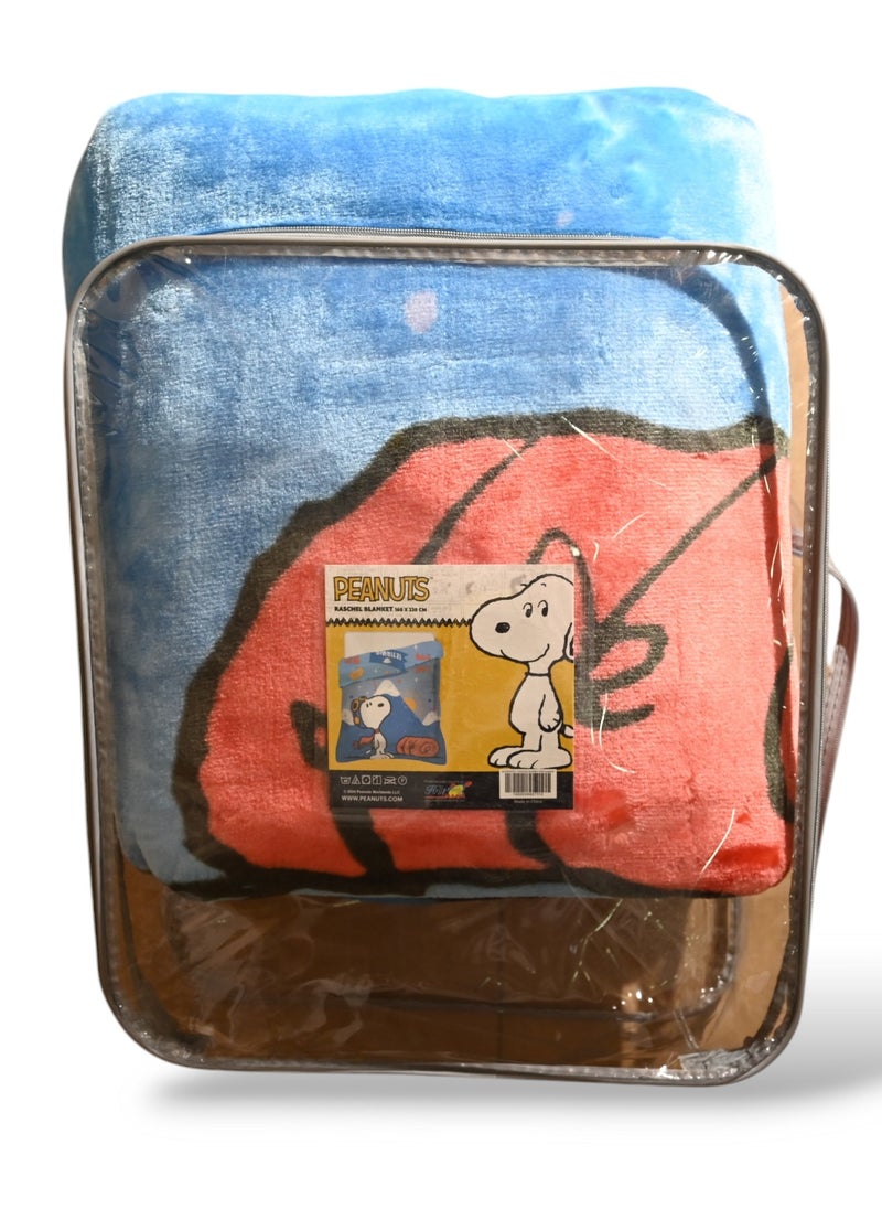 Peanuts Peanut Raschel Blanket - 160 x 220 cm, 100% Polyester, 2200 grams  - Image 4