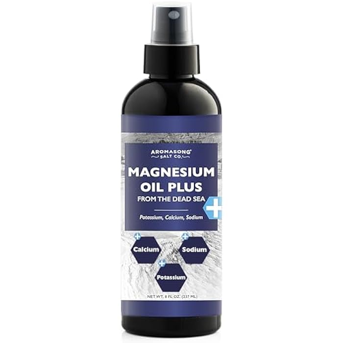 Aromasong Extra Strength Ultra-Pure Magnesium Spray (23mg Magnesium in Each Spray) 8 Oz, Known to be Used for Soothing Headaches, and Leg Discomfort - Image 1