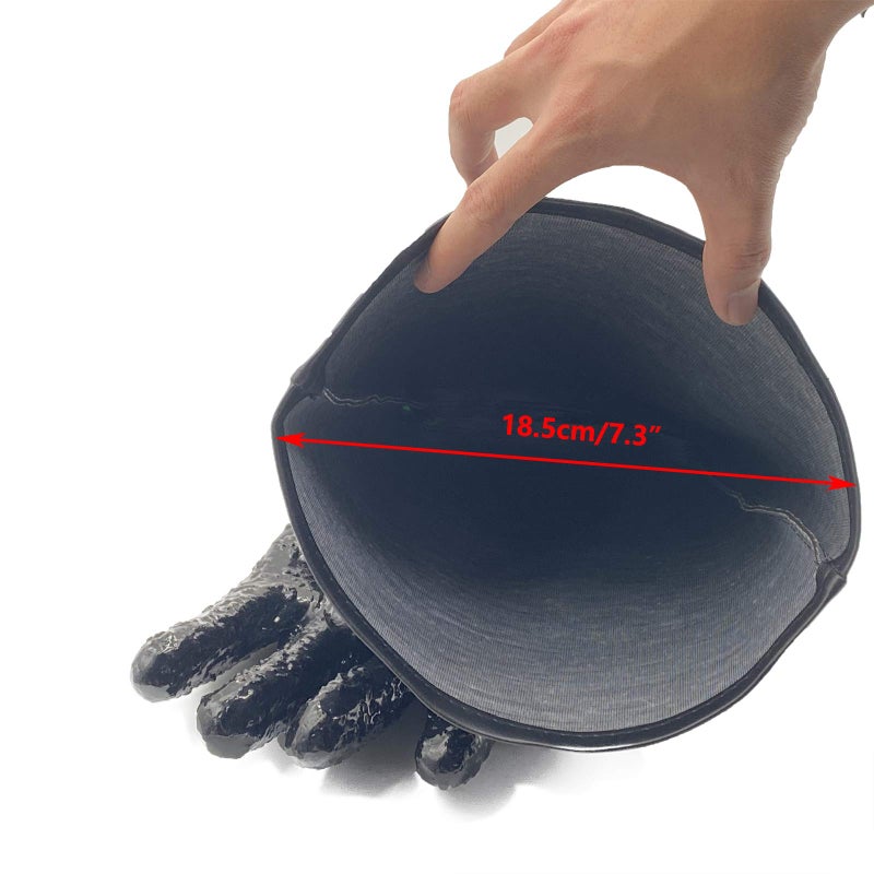 HOLDWIN Rubber Sandblaster Gloves for Abrasive Blasting be Used on Sandblast Cabinet Sand Blasting Gloves With Particle - Image 5