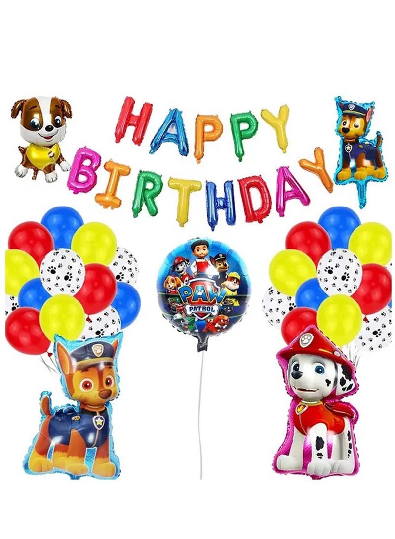 Brain Giggles Brain Giggles Paw patrol Theme Birthday Decorations for Kids Party Supplies  - Image 1