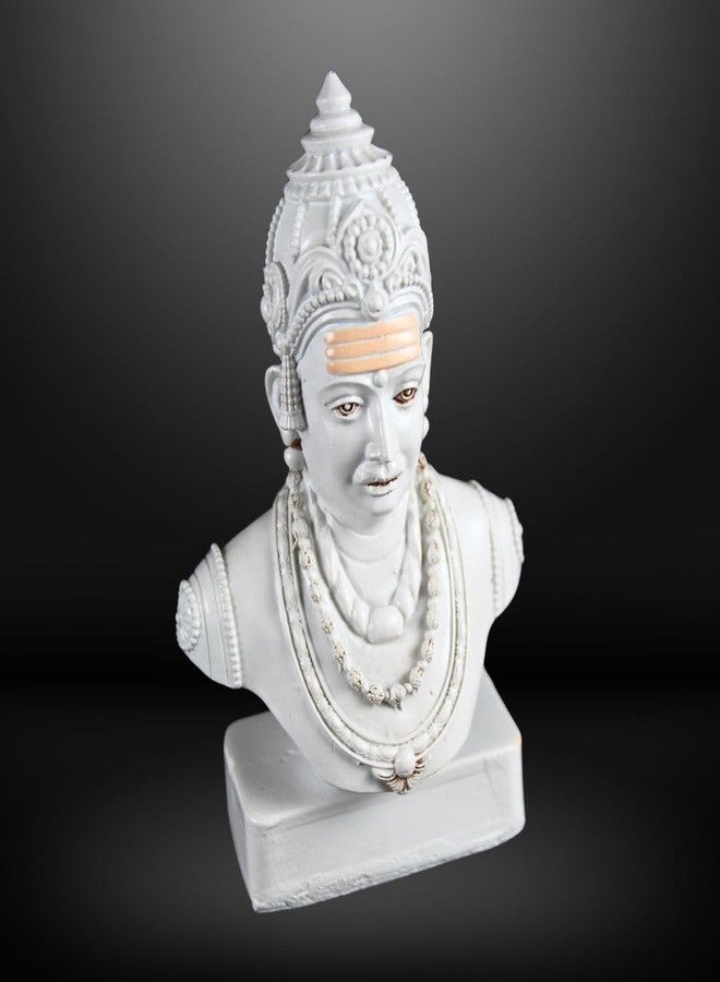 NEEANN تمثال نصفي NEEANN Basaveshwara – Basavaṇṇa، Basava تمثال من البوليستون 4.5 بوصة – ديكور روحي للمنزل والمكتب – متوفر باللون النحاسي والفضي العتيق والأبيض (أسود) - Image 3