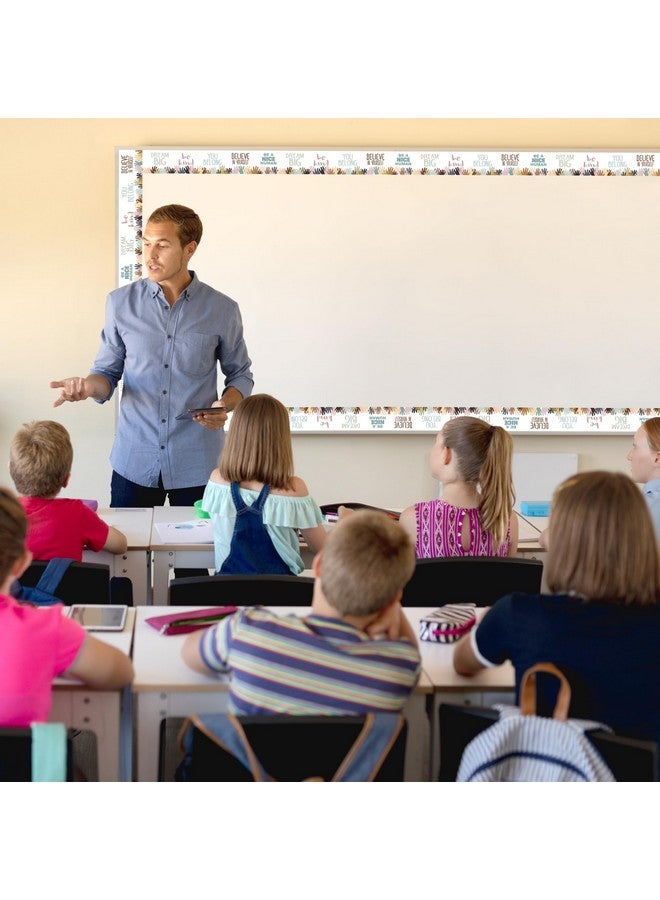 Teacher Created Resources Everyone is Welcome Helping Hands Straight Rolled Border Trim - 50ft - Decorate Bulletin Boards, Walls, Desks, Windows, Doors, Lockers, Classrooms, Homeschool & Offices - Image 4