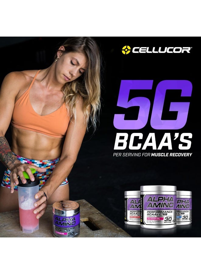 Cellucor Alpha Amino EAA & BCAA Recovery Powder, Essential & Branched Chain Amino Acids Supplement, Watermelon, 30 Servings - Image 2
