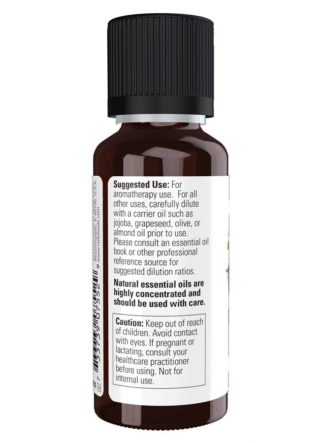 now Essential Oils, Geranium Oil, Soothing Aromatherapy Scent, Steam Distilled, 100% Pure, Vegan, Child Resistant Cap, 1-Ounce - Image 3