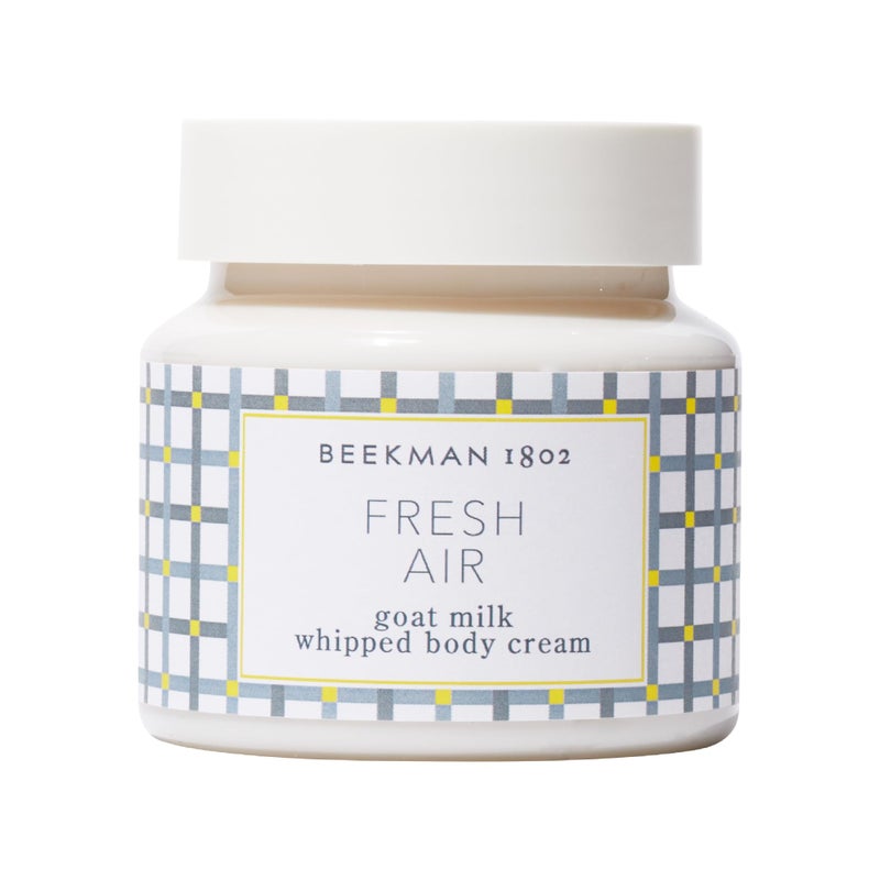 Beekman 1802 Whipped Body Cream Fresh Air  Scented  8 oz  Intensely Hydrating  Softens Skin  With Goat Milk  Good for Sensitive Skin  Cruelty Free