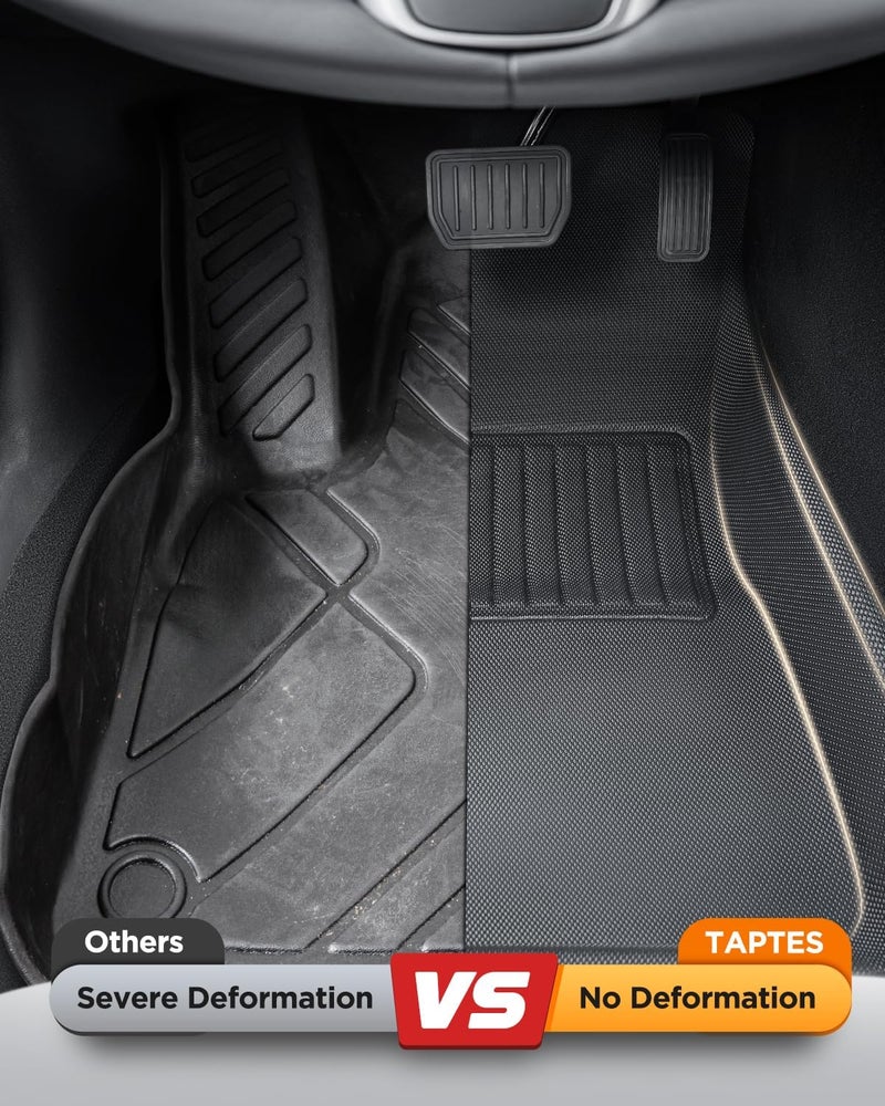 TAPTES Floor Mats for Tesla Model 3 2017-2025, Premium All Weather Anti-Slip Waterproof Floor Liners Car Interior Accessories - for Model 3 Highland 2025 2024 2023 2022 2021 2020 2019 2018 2017 - Image 3