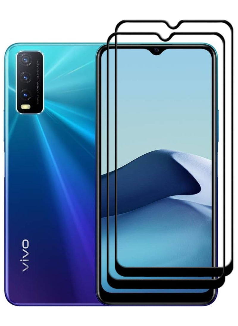 ACLIX 2 Pieces Antistatic ESD Dustproof Premium Quality High Definition Tempered Glass Screen Protector Designed For vivo Y20 - Image 1