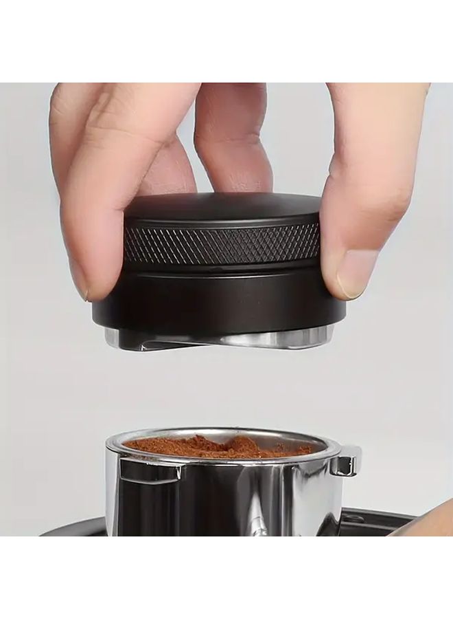 TIME Owner Espresso Tamper Heavy Duty Metal Coffee Tamper with 3 Angled Slopes Adjustable Palm Tamper for Espresso Machines Compatible with 51mm Portafilter Professional Barista and Home Espresso Station Durable Espresso Distribution Tool Espresso Accessories Sleek Metallic Finish Sturdy Construction High Quality Metal Compact Design Precision Crafted Coffee Accessory - Image 1