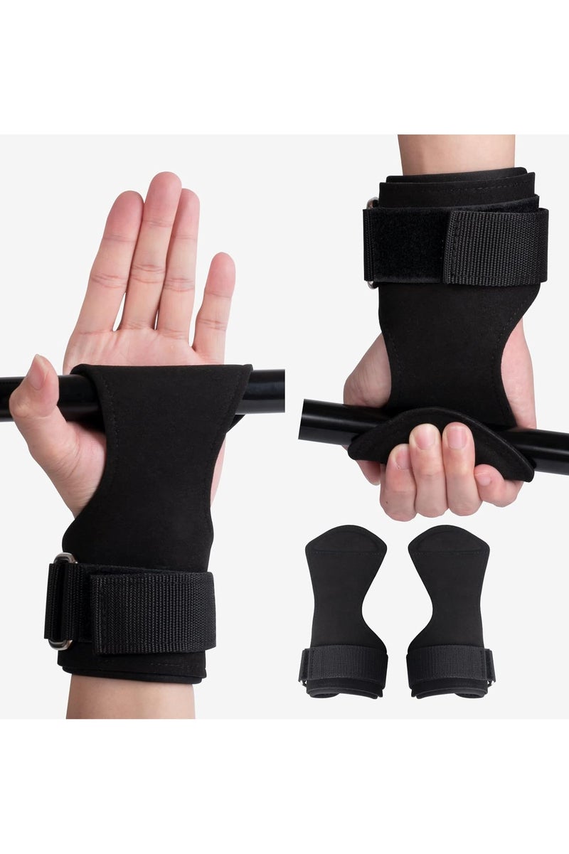INSIJAM Premium Weight Lifting Wrist Hooks Straps for Maximum Grip Support - Deadlift Gloves and Grip Pads Alternative in Fitness Gym Power Training Like Pull Up Deadlifting and Shrugs For Women Men - Image 1