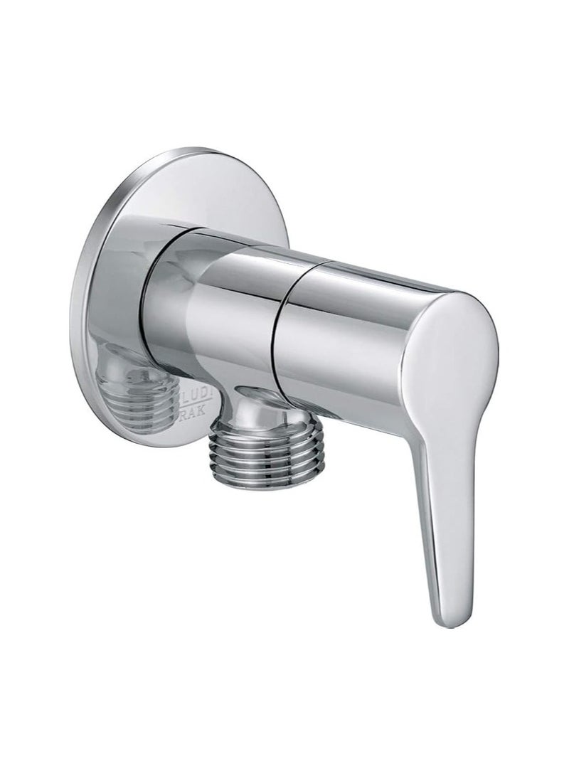 KLUDI RAK Chrome Plated Angle Valve | DN 15 | Wall-Mounted Water Tap Connector | Model RAK10018