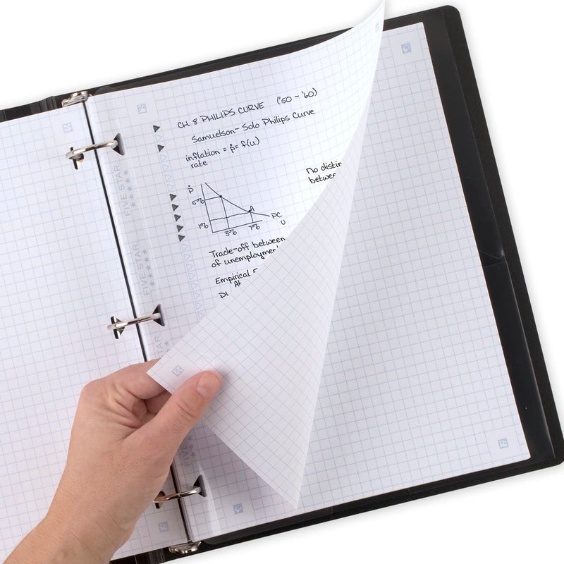 Five Star Loose Leaf Paper, Notebook Paper, Graph Paper, Reinforced Filler Paper, Fights Ink Bleed, 8.5 x 11, 100 Sheets (17012) - Image 4