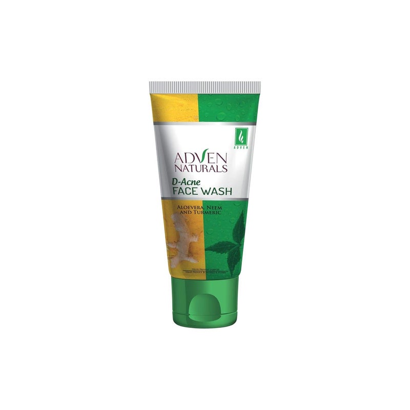 Adven Naturals DAcne Facewash for Spotless Glowing acne free Skin  Prevents Pimples Acne Scars  Blackheads  Natural Ingredients with Aloe Vera Neem  Turmeric 100GM - Image 1