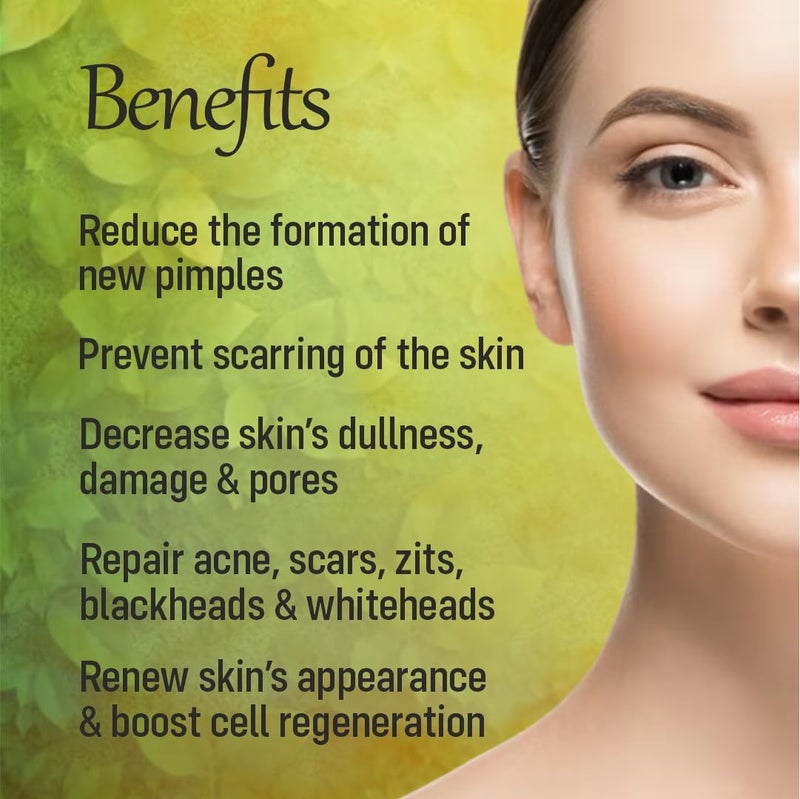 Adven Naturals DAcne Facewash for Spotless Glowing acne free Skin  Prevents Pimples Acne Scars  Blackheads  Natural Ingredients with Aloe Vera Neem  Turmeric 100GM - Image 5