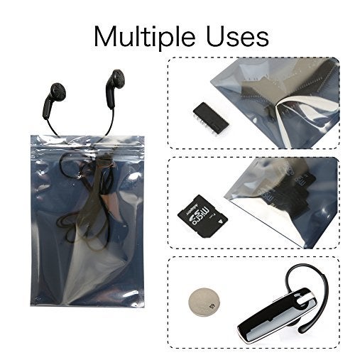 HRX Package 100pcs Premium Antistatic Bag, 4 x 6 inches Resealable Zipper Bag for SSD HDD 2.5 Laptop Hard Drive - Image 4
