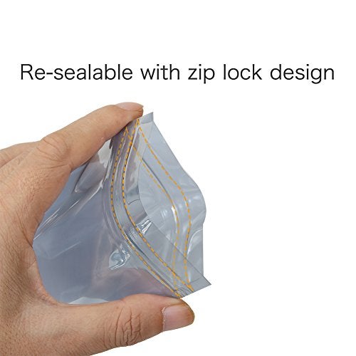 HRX Package 100pcs Premium Antistatic Bag, 4 x 6 inches Resealable Zipper Bag for SSD HDD 2.5 Laptop Hard Drive - Image 2